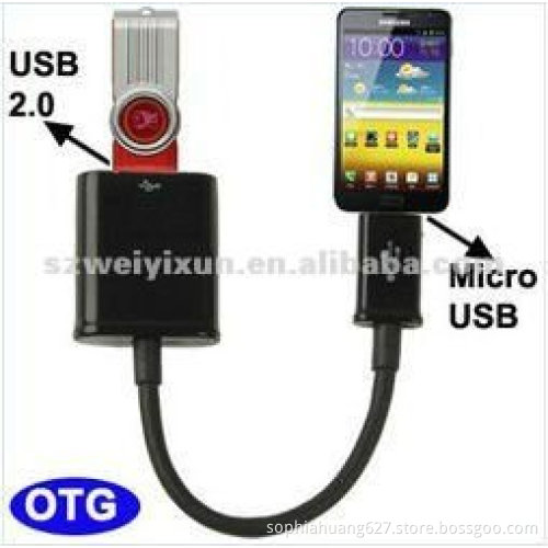 OTG USB host data Cable for Samsung Galaxy Tabs